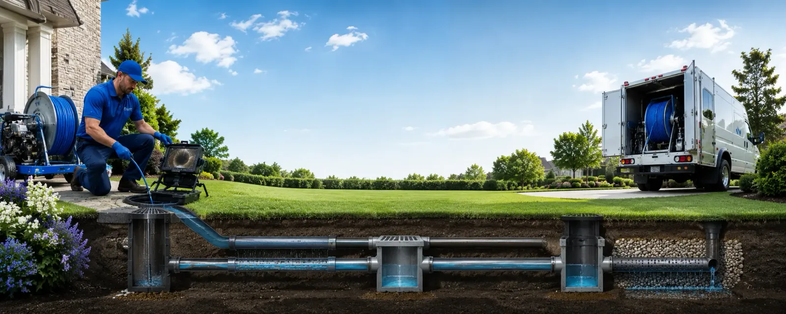 Outdoor drain cleaning information for Burnham, ME